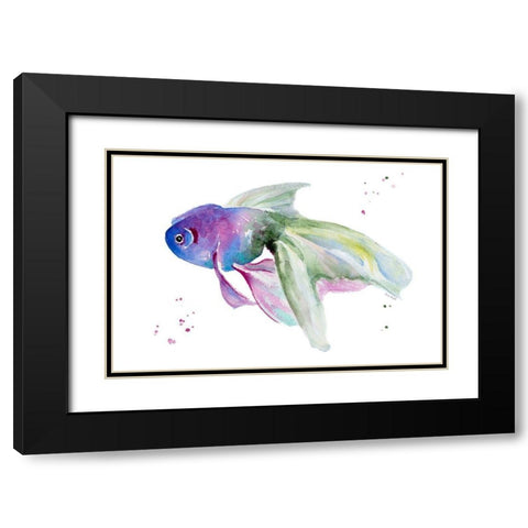 Aquarium Life III Black Modern Wood Framed Art Print with Double Matting by Loreth, Lanie