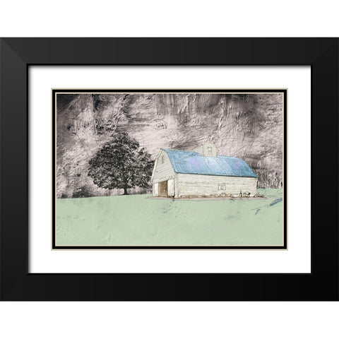 Midnight Storms Black Modern Wood Framed Art Print with Double Matting by Mabat, Ynon