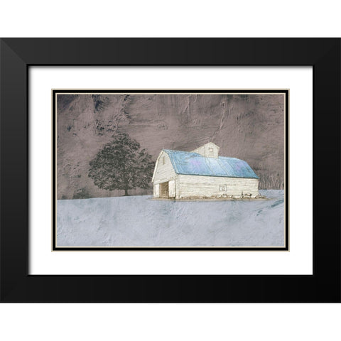 Gloomy Evenings Black Modern Wood Framed Art Print with Double Matting by Mabat, Ynon