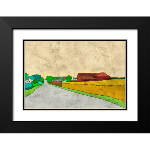 Morning Trips Black Modern Wood Framed Art Print with Double Matting by Mabat, Ynon