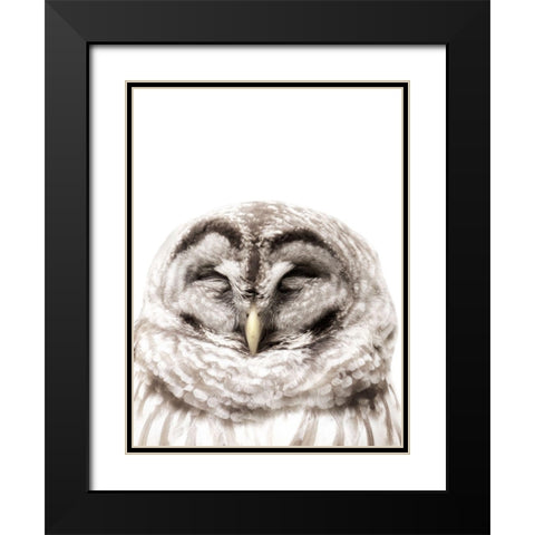 Warm Feathers Black Modern Wood Framed Art Print with Double Matting by Mansfield, Kathy