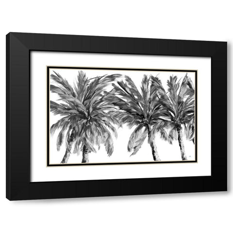 View Of The Palms Black Modern Wood Framed Art Print with Double Matting by DeRice, Julie
