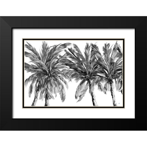 View Of The Palms Black Modern Wood Framed Art Print with Double Matting by DeRice, Julie