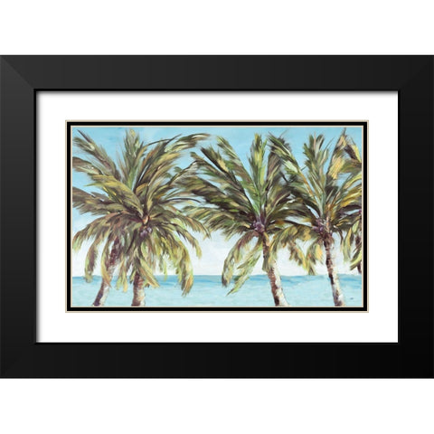 View of the Coastline Black Modern Wood Framed Art Print with Double Matting by DeRice, Julie