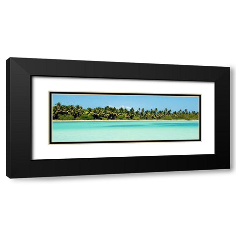 Tropical Pardise Black Modern Wood Framed Art Print with Double Matting by Navas, Emily