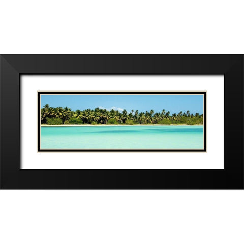 Tropical Pardise Black Modern Wood Framed Art Print with Double Matting by Navas, Emily