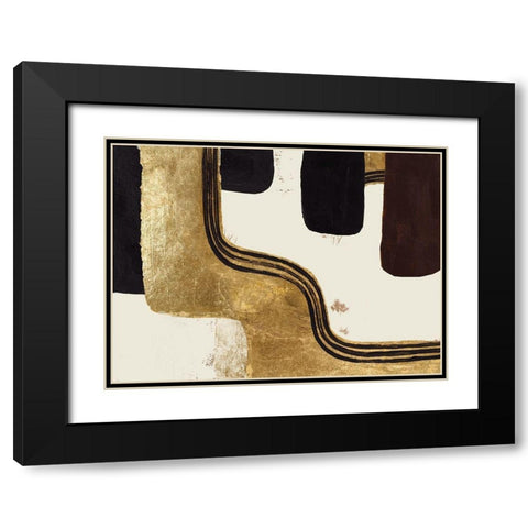 Retro Safari Black Modern Wood Framed Art Print with Double Matting by Pinto, Patricia