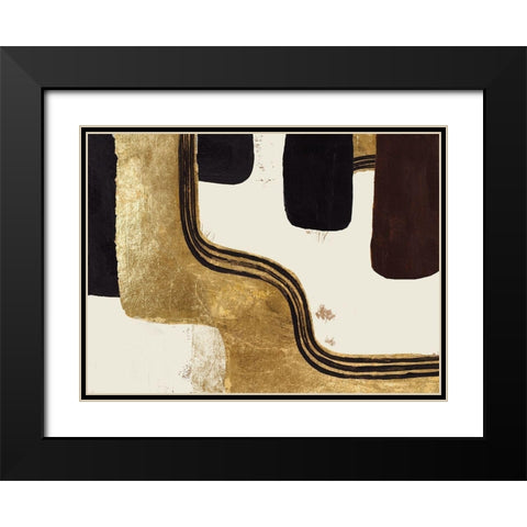 Retro Safari Black Modern Wood Framed Art Print with Double Matting by Pinto, Patricia