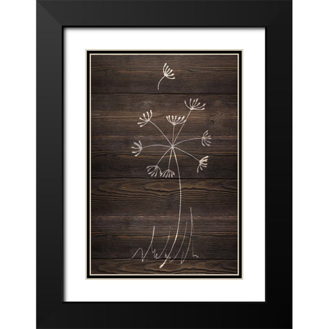 Late Blooms II Black Modern Wood Framed Art Print with Double Matting by SD Graphics Studio