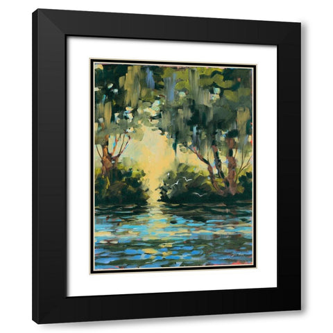 Deep in the Forest Black Modern Wood Framed Art Print with Double Matting by Slivka, Jane