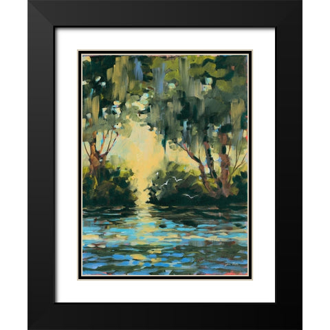 Deep in the Forest Black Modern Wood Framed Art Print with Double Matting by Slivka, Jane