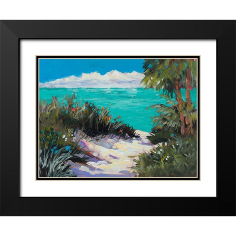 Tarpon Beach Black Modern Wood Framed Art Print with Double Matting by Slivka, Jane