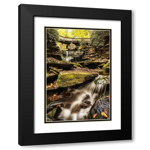 Under the Bridge I Black Modern Wood Framed Art Print with Double Matting by Amos, Andy