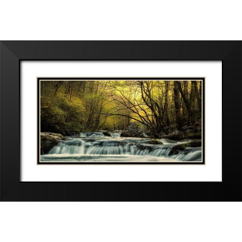 Tremont at Sunrise Black Modern Wood Framed Art Print with Double Matting by Amos, Andy