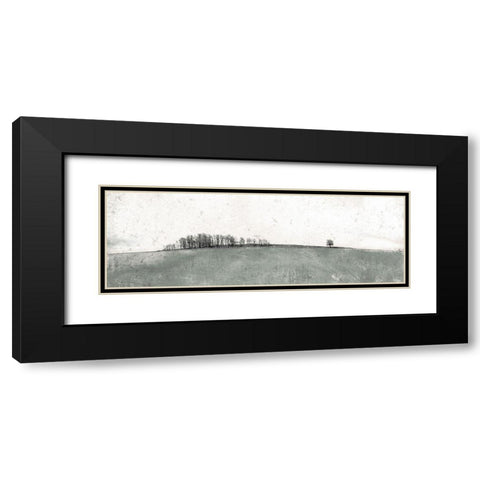 Muted Distant Trees Black Modern Wood Framed Art Print with Double Matting by Mabat, Ynon