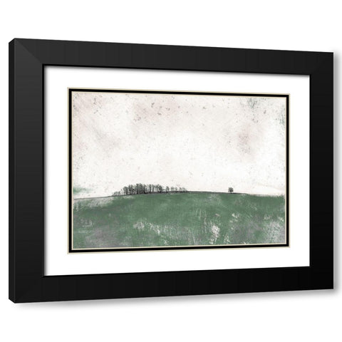 Distant Trees Black Modern Wood Framed Art Print with Double Matting by Mabat, Ynon