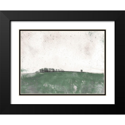 Distant Trees Black Modern Wood Framed Art Print with Double Matting by Mabat, Ynon