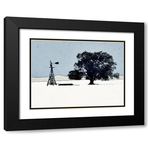 Keeping Company Black Modern Wood Framed Art Print with Double Matting by Mabat, Ynon