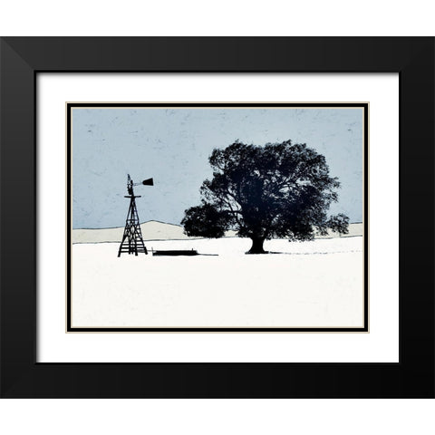 Keeping Company Black Modern Wood Framed Art Print with Double Matting by Mabat, Ynon