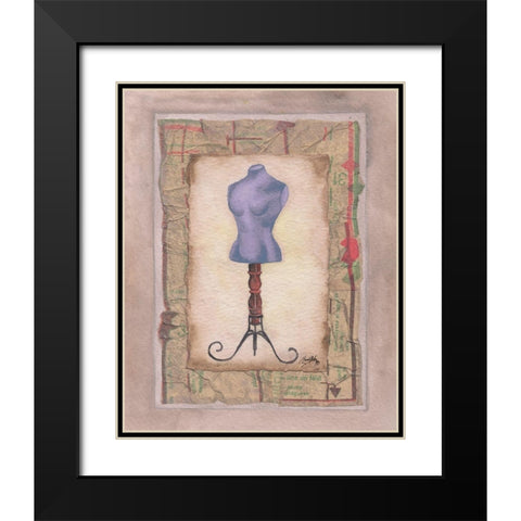 Dress Forms III Black Modern Wood Framed Art Print with Double Matting by Baker, Mary Beth