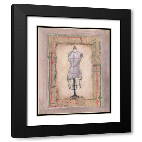 Dress Forms I Black Modern Wood Framed Art Print with Double Matting by Baker, Mary Beth