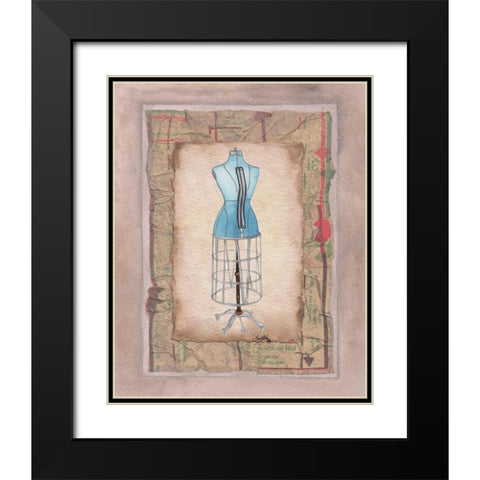 Dress Forms IV Black Modern Wood Framed Art Print with Double Matting by Baker, Mary Beth