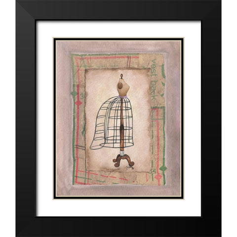 Dress Forms II Black Modern Wood Framed Art Print with Double Matting by Baker, Mary Beth