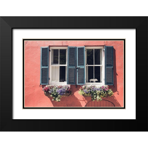 Window Charm Black Modern Wood Framed Art Print with Double Matting by Bill Carson Photography