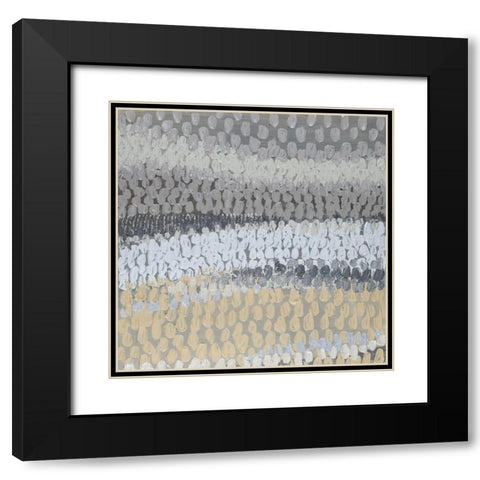 Modern Harvest Abstract I Black Modern Wood Framed Art Print with Double Matting by Loreth, Lanie