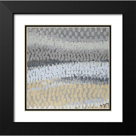 Modern Harvest Abstract I Black Modern Wood Framed Art Print with Double Matting by Loreth, Lanie