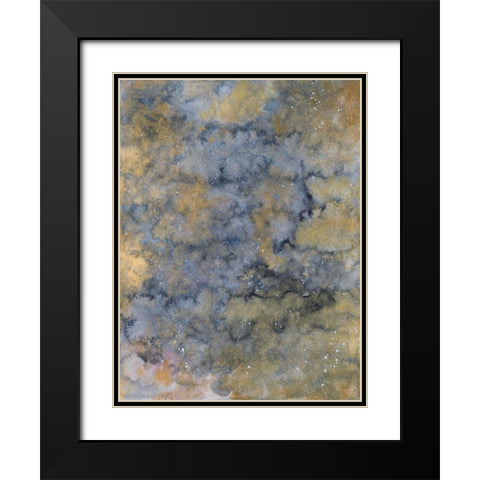 Metallic Space Black Modern Wood Framed Art Print with Double Matting by Bucheli, Amaya