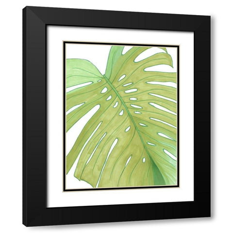 Eco Friendly Palm Black Modern Wood Framed Art Print with Double Matting by Bucheli, Amaya