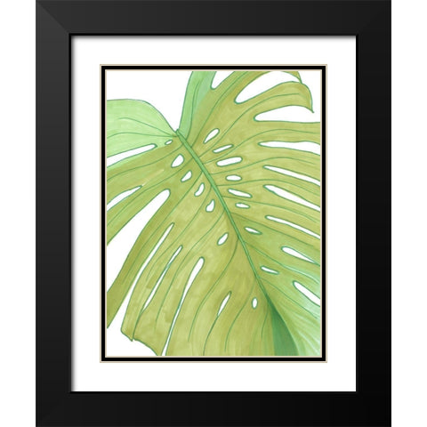 Eco Friendly Palm Black Modern Wood Framed Art Print with Double Matting by Bucheli, Amaya