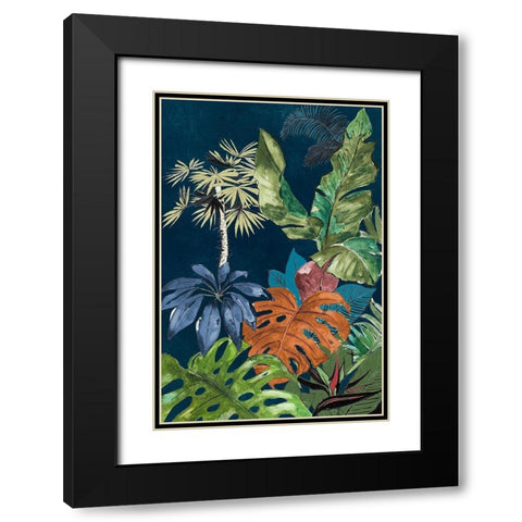 Navy Selva I Black Modern Wood Framed Art Print with Double Matting by Pinto, Patricia