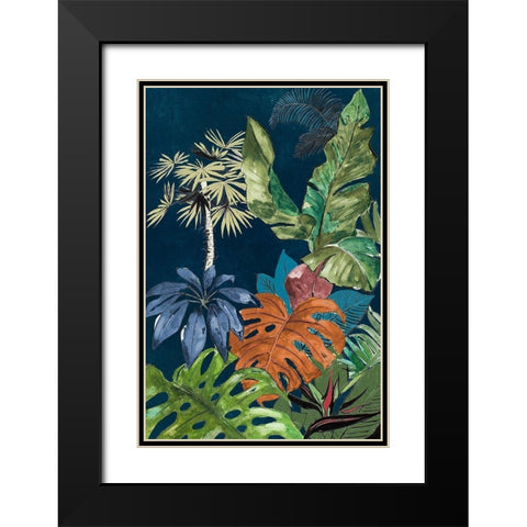 Navy Selva I Black Modern Wood Framed Art Print with Double Matting by Pinto, Patricia