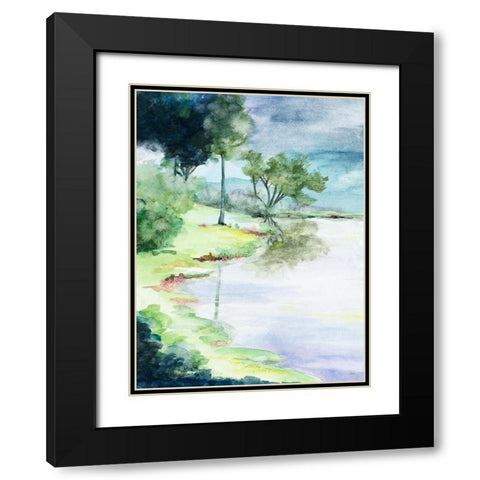 My Dream Place Black Modern Wood Framed Art Print with Double Matting by Pinto, Patricia