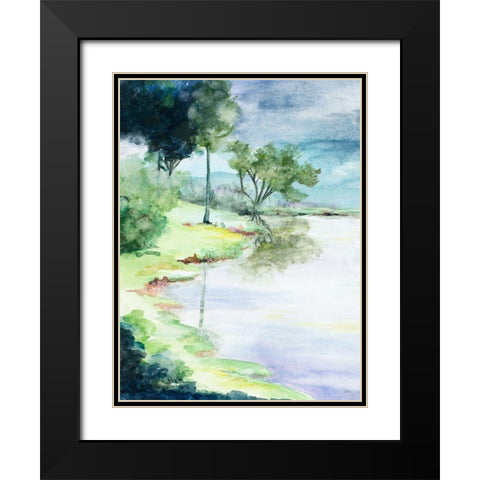 My Dream Place Black Modern Wood Framed Art Print with Double Matting by Pinto, Patricia