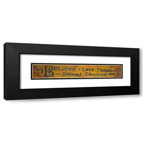 Second Chances Black Modern Wood Framed Art Print with Double Matting by Kinnison, Carolyn