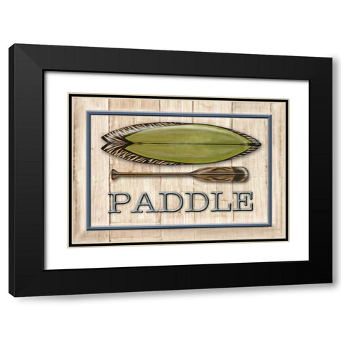 Catch a Wave III Black Modern Wood Framed Art Print with Double Matting by Diannart