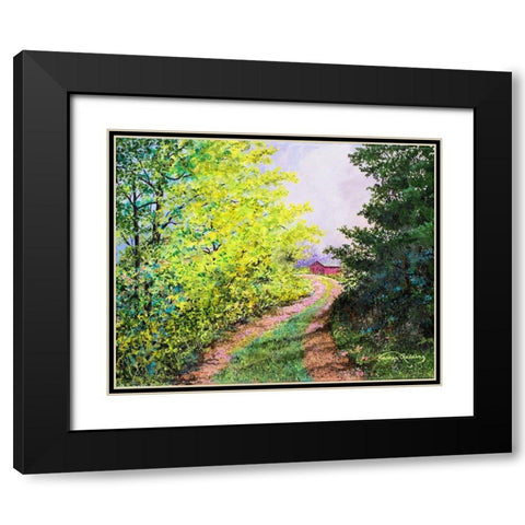 Almost Summer Black Modern Wood Framed Art Print with Double Matting by Redding, James