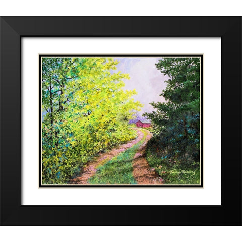 Almost Summer Black Modern Wood Framed Art Print with Double Matting by Redding, James