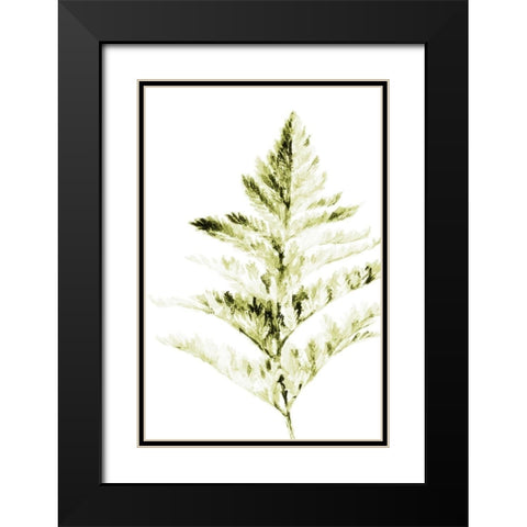 Single Branch I Black Modern Wood Framed Art Print with Double Matting by Loreth, Lanie