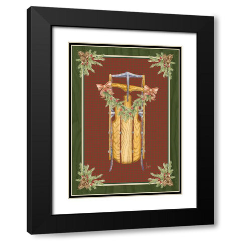 Holiday Traditions II Black Modern Wood Framed Art Print with Double Matting by Metz, Andi