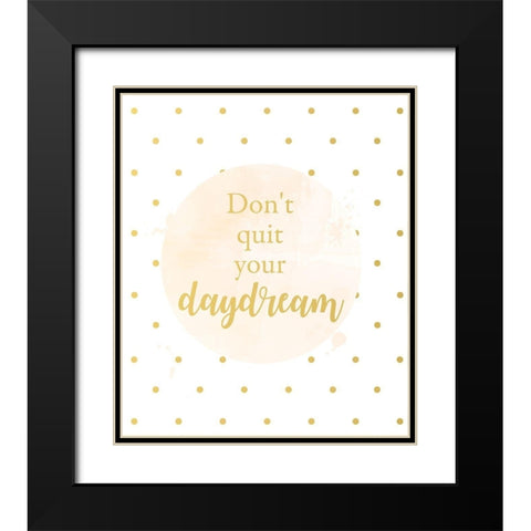 Daydream Black Modern Wood Framed Art Print with Double Matting by Quach, Anna