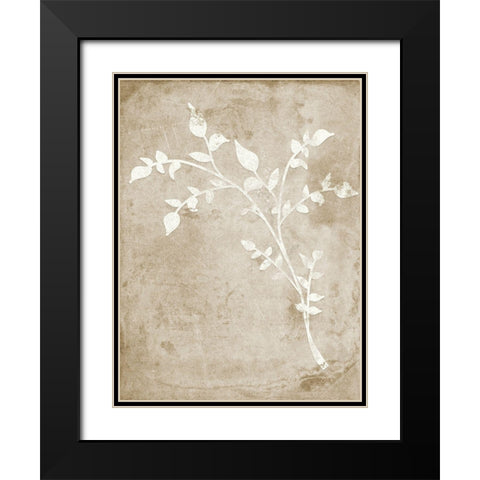Rustic Floral I Black Modern Wood Framed Art Print with Double Matting by Quach, Anna