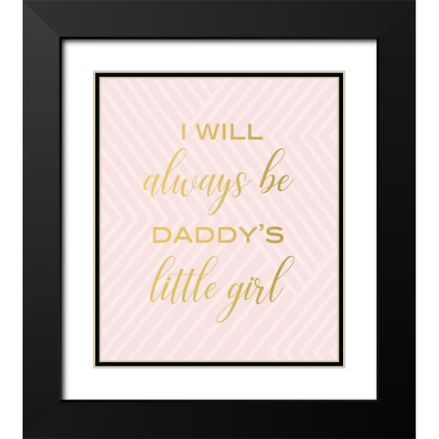 Little Girls Black Modern Wood Framed Art Print with Double Matting by Quach, Anna