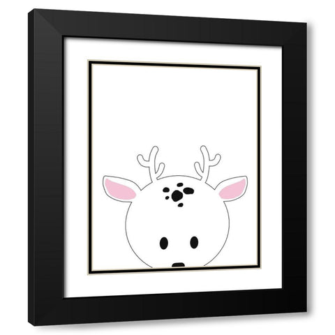 Peek-A-Boo I Black Modern Wood Framed Art Print with Double Matting by Quach, Anna