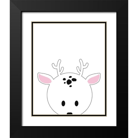 Peek-A-Boo I Black Modern Wood Framed Art Print with Double Matting by Quach, Anna