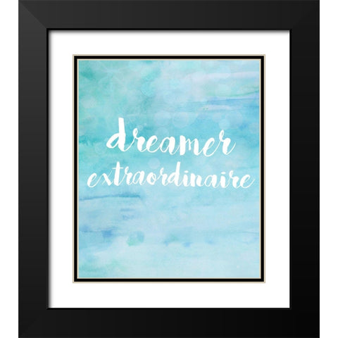 Dreamer Extraordinaire Black Modern Wood Framed Art Print with Double Matting by Quach, Anna