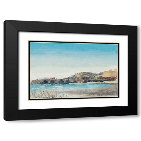 Island Caves Black Modern Wood Framed Art Print with Double Matting by Green, Jenny